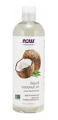 Ahora Aceite De Coco Liquido, 16 Onzas