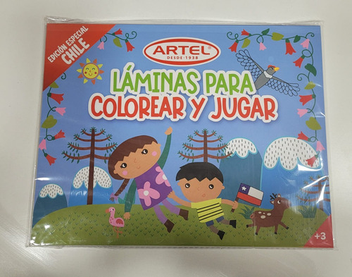 Láminas Para Colorear Y Jugar - Unidad Chile- Artel