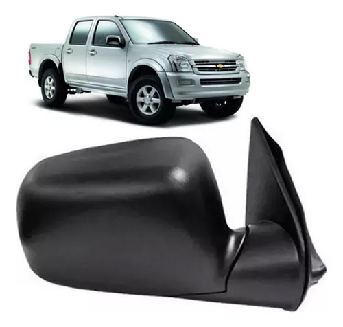 Espejo Izquierdo Negro Manual Chevrolet Dmax 2005/2014