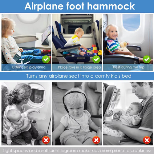 Extensor De Asiento Cama Reposa Pies Bebé Niño Avion
