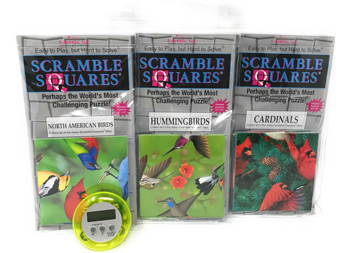 Paquete De Rompecabezas Scramble Squares B Dazzle Birds, Par