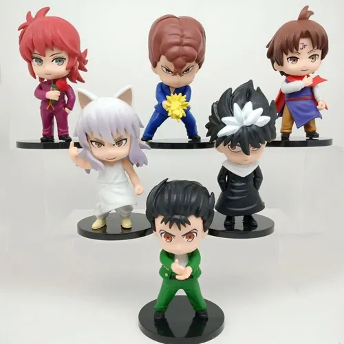 W Yiyi 6 Peças De Boneco De Anime Yuyu Hakusho, Personagens,