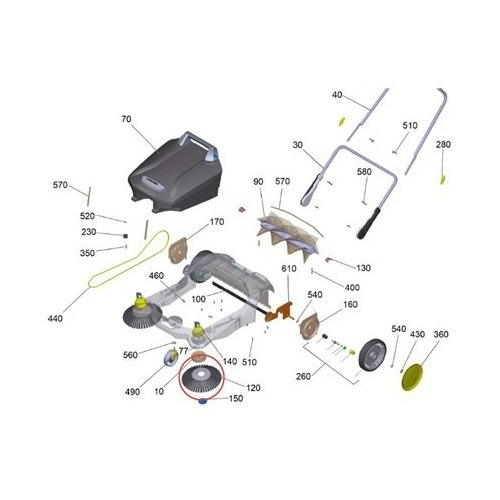Escova Lateral Para Varredeira Karcher S6 Twin