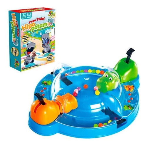 Jogo Papa Bolinhas Hipopótamo 18cm - Infantil