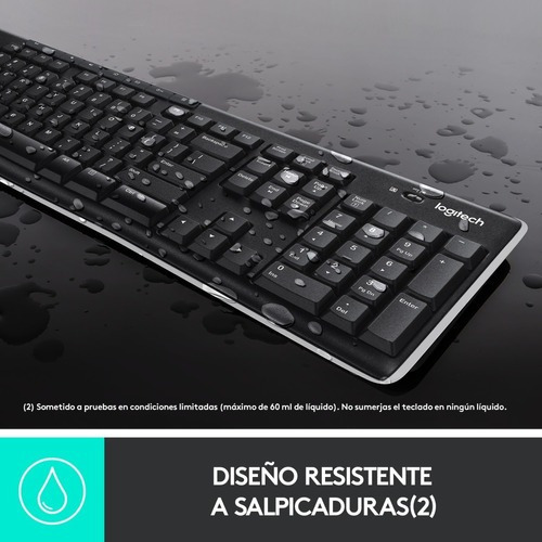 Teclado Inalámbrico Logitech K270 Negro Español Iberico