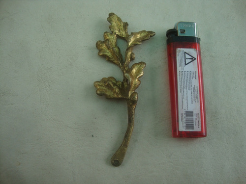 Antiguo Aplique Bronce Flor 4,5 X 1,4 X 11,9 Alto - 80 Grs