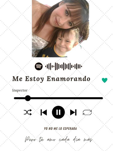 Cuadros Personalizados Foto Y Canción Spotify 14 De Febrero