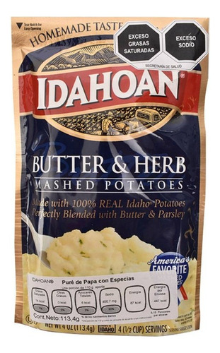 Nuevo 4 Pza Puré De Papa Butter And Herb Con Especias 113.