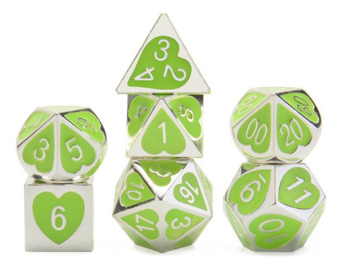 7 / Set Dados De Varios Lados Sólidos D4 D6 D8 D10 D12 D20
