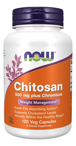 Chitosan 500 Mg 120 Capsulas Now