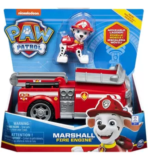 Paw Patrol Figura + Vehículo Coleccionable Marshall Básico