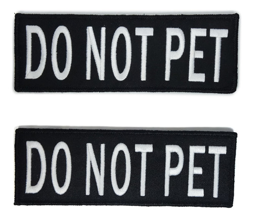 Leash Boss Parche Para Chaleco Do Not Pet  2 Bordado Gancho