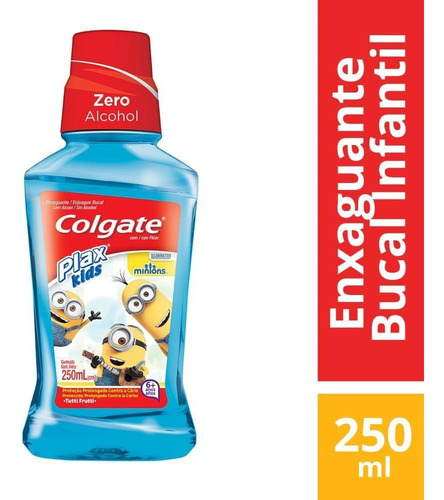 Imagem 3 de 3 de Enxaguante Bucal Colgate Plax Kids Minions 250ml