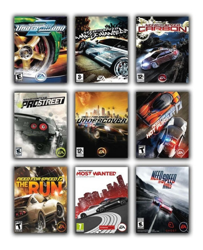Need For Speed: Colección completa de 14 juegos para PC