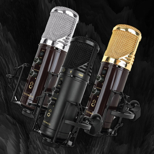 Kurzweil Micrófono Condenser Km1u Usb Cardioide Podcast