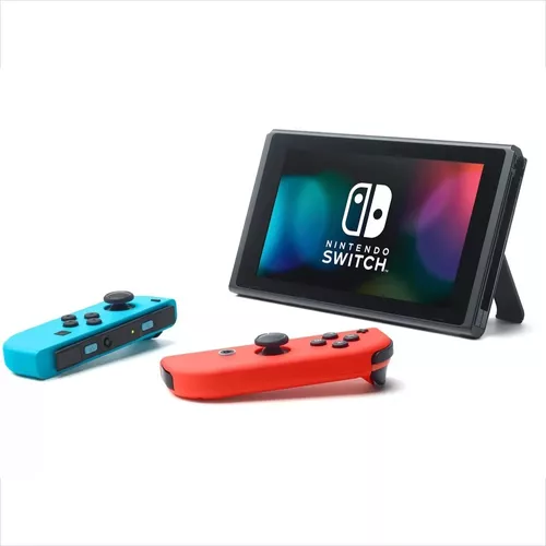 Nintendo Switch OLED 64GB Splatoon 3 Edition cor gradiente azul e gradiente  amarelo e preto