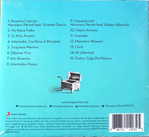 Imagen 2 de 2 de Monsieur Periné - Caja De Música