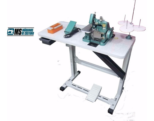 Máquina Overlock Butterfly Semi Industrial Com Mesa+ Brinde