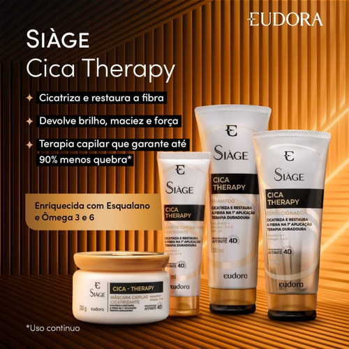 Máscara Capilar Cicatrizante Sìage Cica Therapy 250g