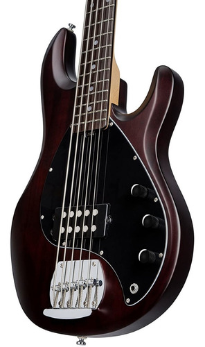 Imagen 4 de 4 de Bajo 5 Cuerd. Sub Sterling Stingray Ray 5 Walnut Satin R1