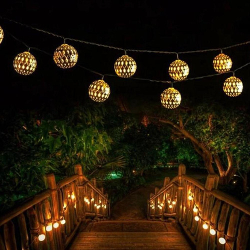 23 '50 Led Al Aire Libre Cadena De Luz Impermeable Jardín