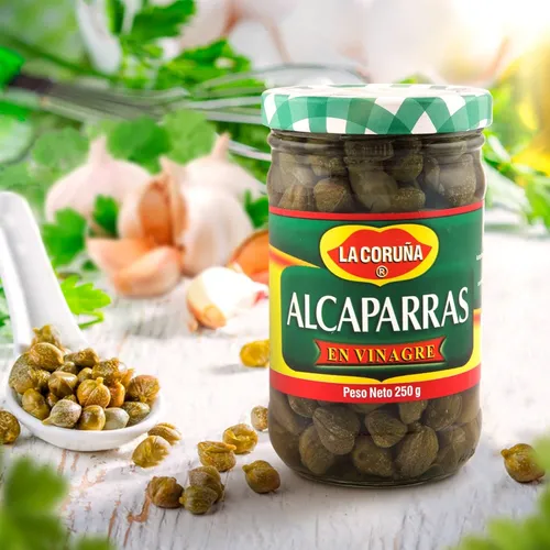 Alcaparras En Vinagre La Coruña Frasco 250 G