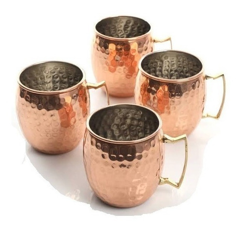 Imagen 4 de 6 de Taza Mug Bañado En Cobre Mug Moscow Mule