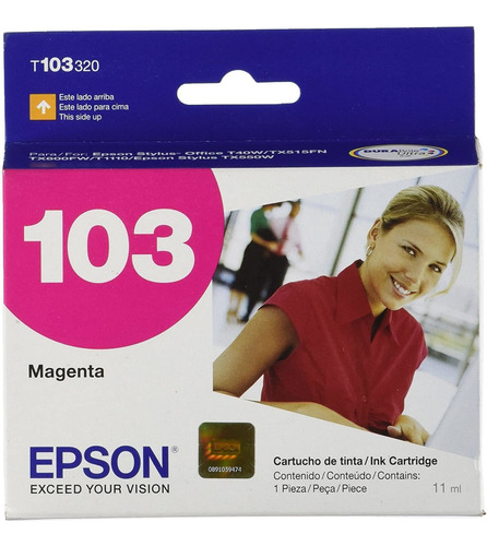 Cartucho De Tinta 103 Magenta Para T40w, Tx600fx, Tx515fn