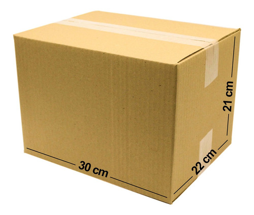 Caja Carton E-commerce 30x23x21 Cm Envios Paquete 18 Piezas