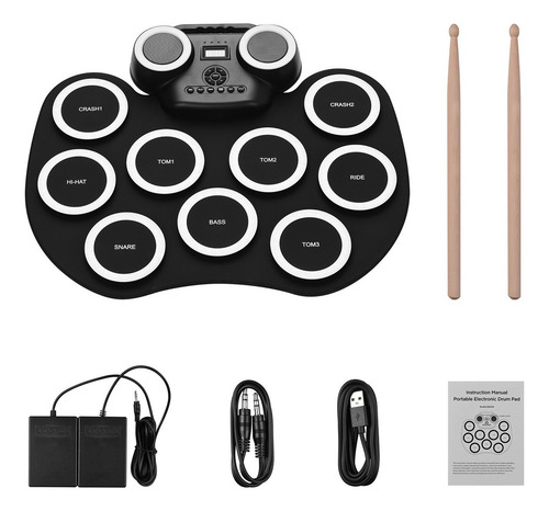 Almohadilla De Tambor Electrónica Portátil Silicon