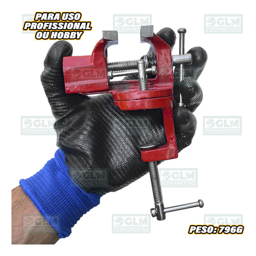 Mini Torno De Bancada 2'' Base Giratória - Excellent 5rr