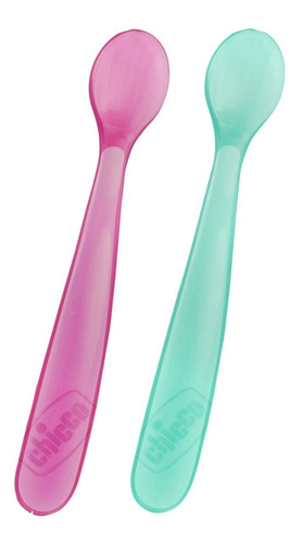 Imagen 4 de 6 de Chicco Softly Spoon 2 Cucharas Flexibles 6m Verde Maternelle