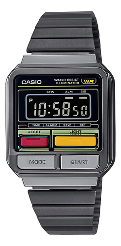 Reloj Casio A120wegg-1b Resina Unisex Gris
