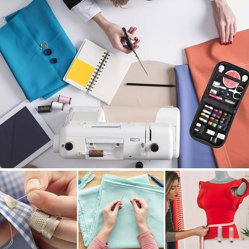 Kit De Costura De 128 Piezas Con Suministros Y Accesorios De