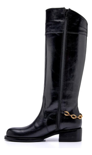 Botas Ema Saverio Di Ricci 25ib7290 Cuero Negro