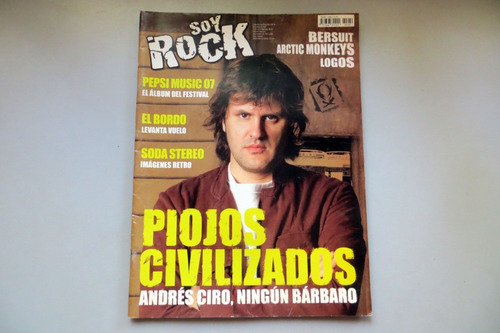 Los Piojos Revista Soy Rock N° 42 Nov 2007