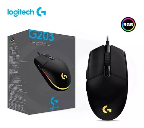 Mouse Gamer Logitech G203 Lightsync Rgb - Wondercris – Wondercris