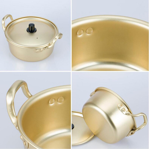 Imagen 8 de 12 de 2x Olla De Fideos Coreana Hot Aluminio 18cm