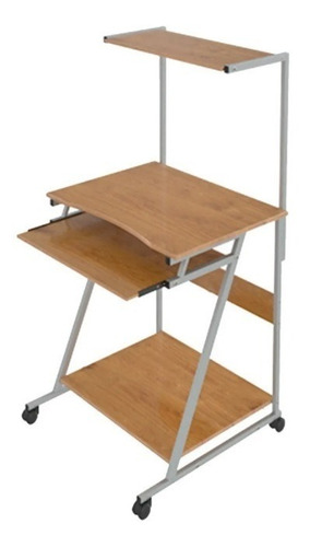 Escritorio Ergonómico Multinivel Color Roble (Usado)