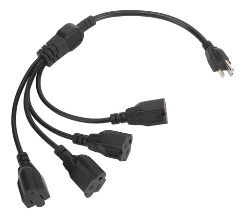 Cable Divisor De Cable De Alimentación De 3 Clavijas, 1 A 4,