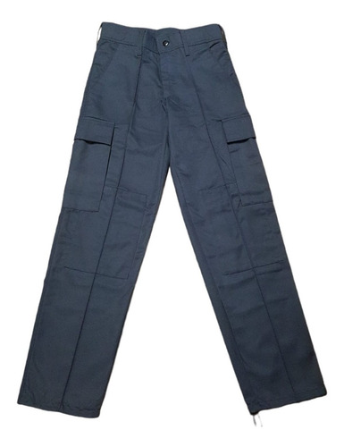 Pantalón Cargo De Gabardina Diseño Clásico Liso Mg1