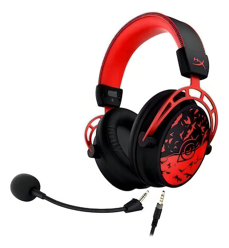 Diadema Hyperx Cloud Alpha Micrófono Itachi Edicion Color Negro