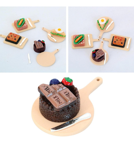 Decoración De Casa De Muñecas Diy Pan Pastel De Chocolate