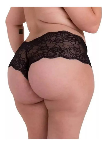 Culote Encaje Xl-xxl-xxxl Talles Grandes Rojo Blanco O Negro