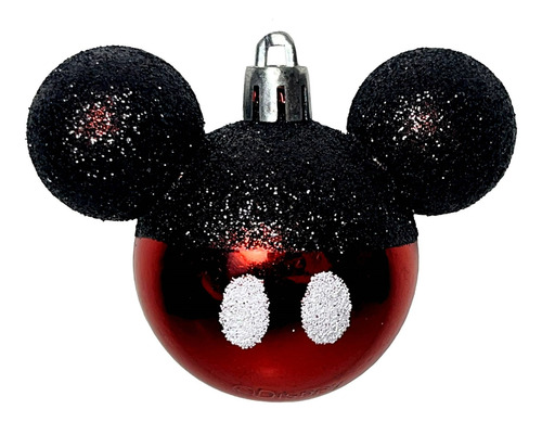 03 Bolas Enfeite Árvore Natal Turma Mickey Original Disney