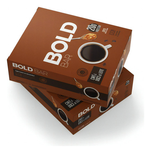 Bold Bar Barra 20g Proteína 12 Und Café E Doce De Leite Sabor Café Com Doce De Leite