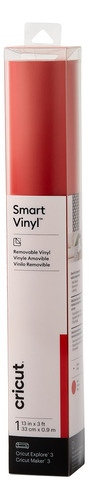 Rollo De Vinil Smart Removible Cricut 33 Cm X 90 Cm Color Rojo
