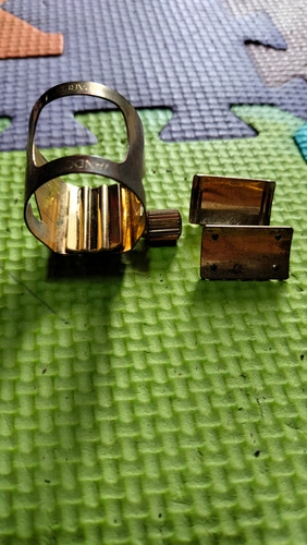 Ligadura Óptima Y Tapa De Plástico Vandoren Lc06p Para Sopra Dorado Oscuro (Usado)