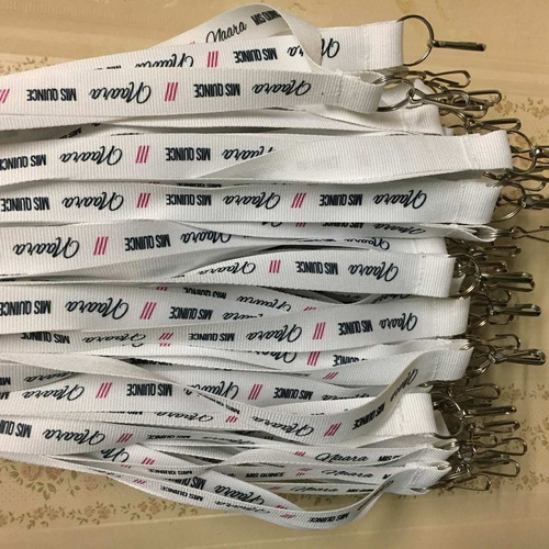 Cintas Porta Credencial Lanyard Impresas Con Logo X15