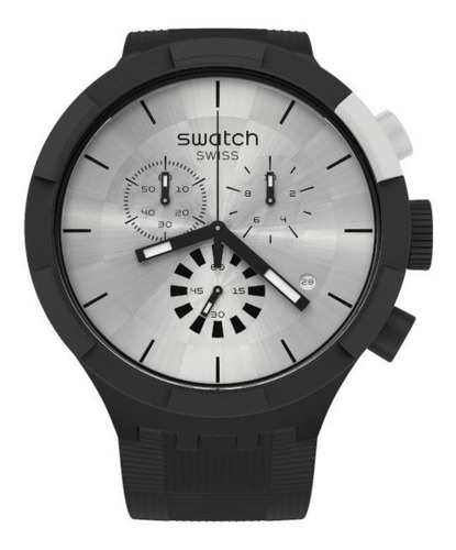 Reloj Swatch Unisex Big Bold Chequered Silver Sb02b404
